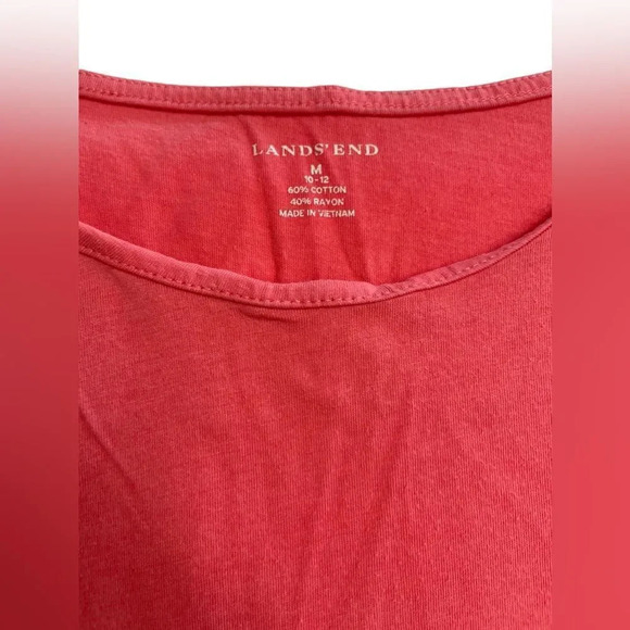 Lands End Womens Supima Scoop‎ Neck Tunic Tank Top Size Medium - Picture 2 of 4